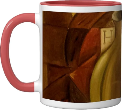 Contemporary Cubist Art Unique Design Ceramic Mug by John Richard Hewitt Fine Art