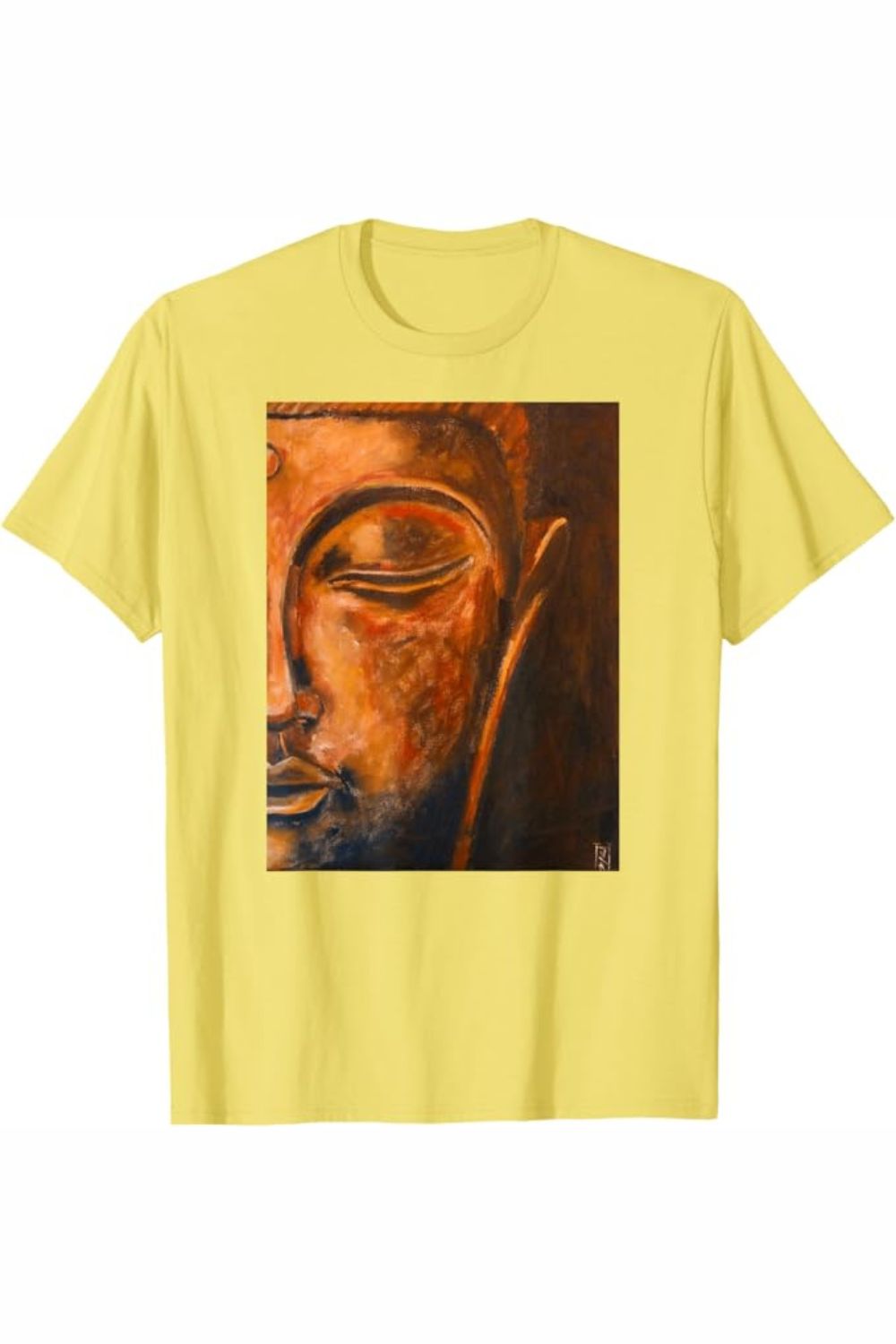 Quality image of an original zen buddha statue oil painting by John Richard Hewitt on a T-shirt. Lightweight, classic fit, double-needle sleeve and bottom hem, this Zen Buddha  t-shirt comes in a variety of colours and styles is suitable for any gender. This is wearable art in action, and a great wear to exude tranquillity wherever you travel.